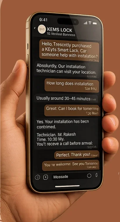 KEMS mobile app and service installation support